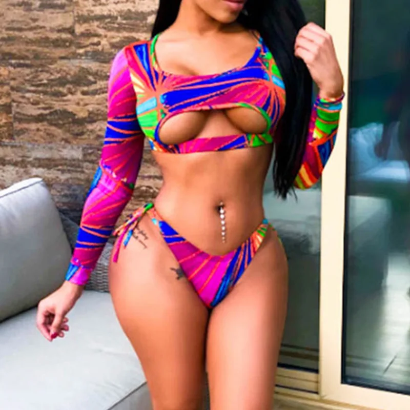 long sleeve bikini floral long sleeve swimsuit two piece strapless off shoulder g string plaid striped plus size highwaiste
long sleeve bikini floral long sleeve swimsuit two piece strapless off shoulder g string plaid striped plus size highwaiste