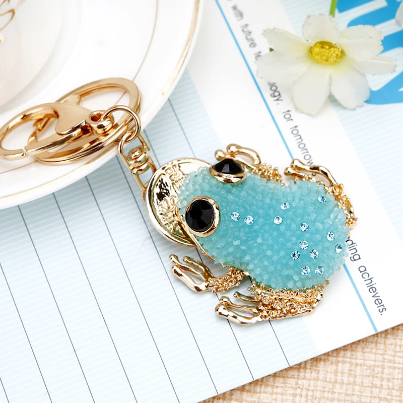 Lovely Rhinestone Lovers Golden Toad Keychain Cartoon Car Keychain Women's Bag Pendant Key Chain Crystal Jewelry
Lovely Rhinestone Lovers Golden Toad Keychain Cartoon Car Keychain Women's Bag Pendant Key Chain Crystal Jewelry