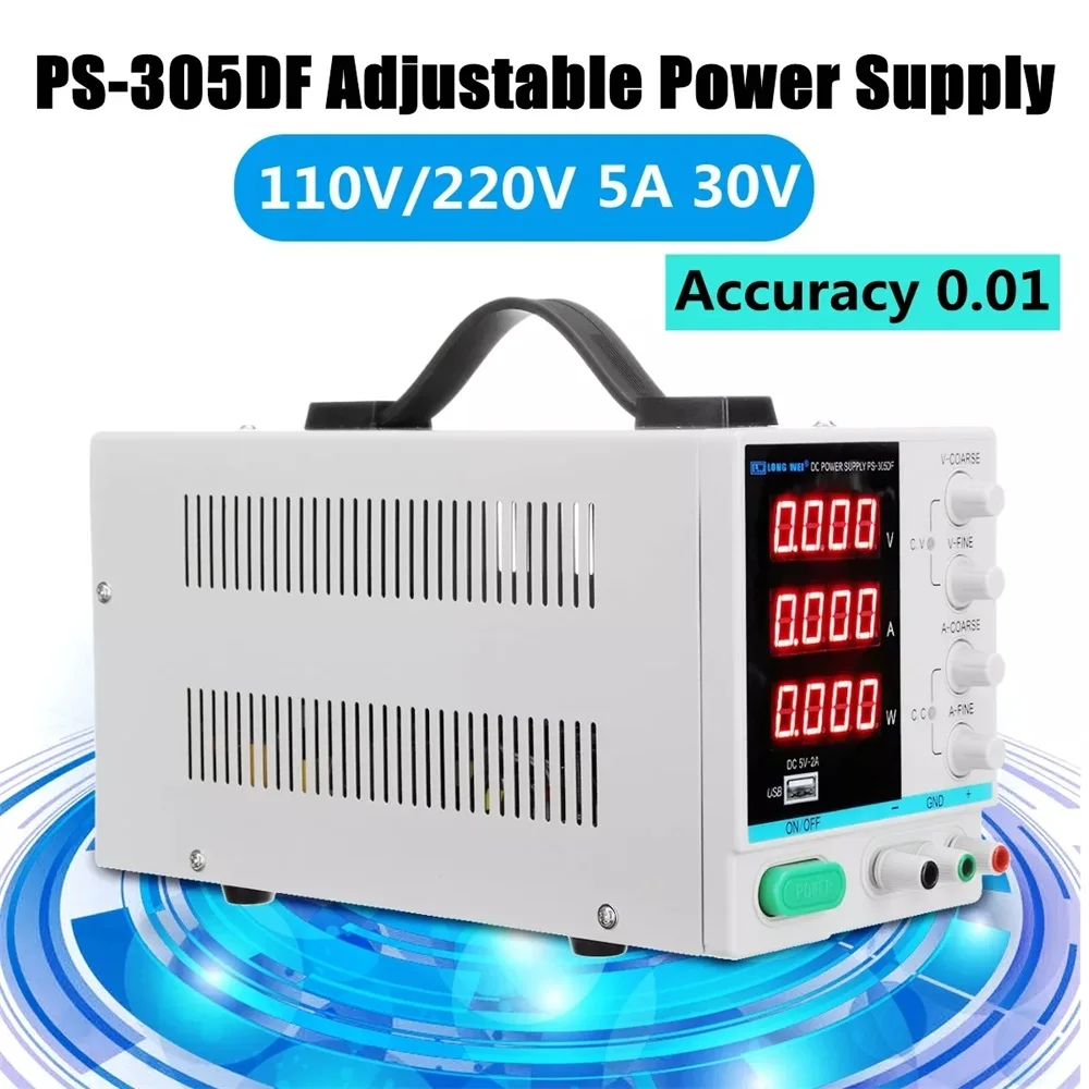 Power Supply Adjustable 30V 5A DC Current Voltage Regulator Switching Regulated 5V 2A Output USB Power Supply 110V 220V Input
Power Supply Adjustable 30V 5A DC Current Voltage Regulator Switching Regulated 5V 2A Output USB Power Supply 110V 220V Input