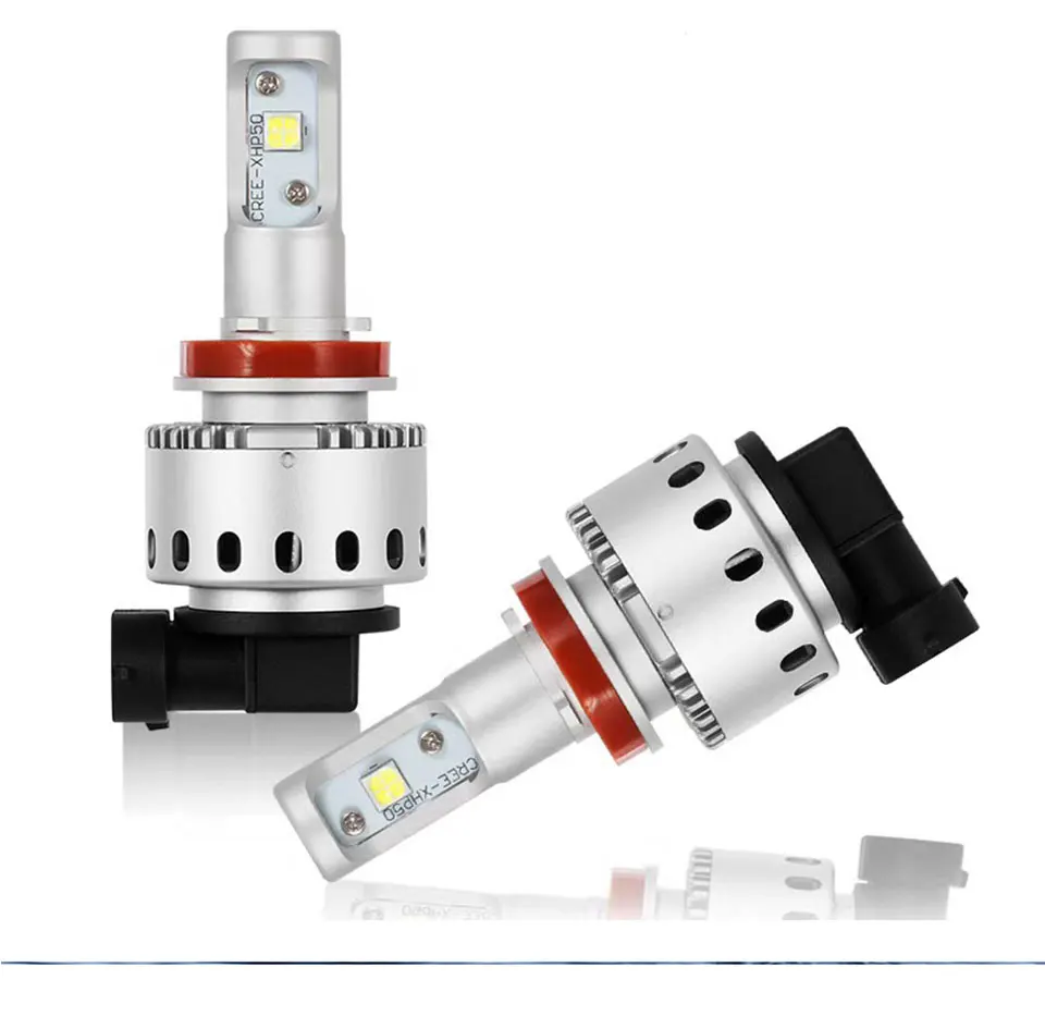 Auto Headlamp LED Light H1 H4 H7 Car Headlight Bulbs H11 9005 9006 LED Lamp Kit 12V 24V Automotive 80W 9600LM CREE LEDs (20)