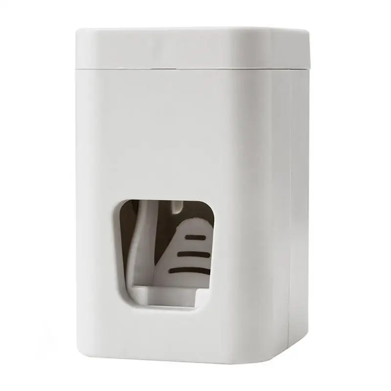 Wall Mounted Toothbrush Holder Automatic Toothpaste Dispenser Sadoun.com