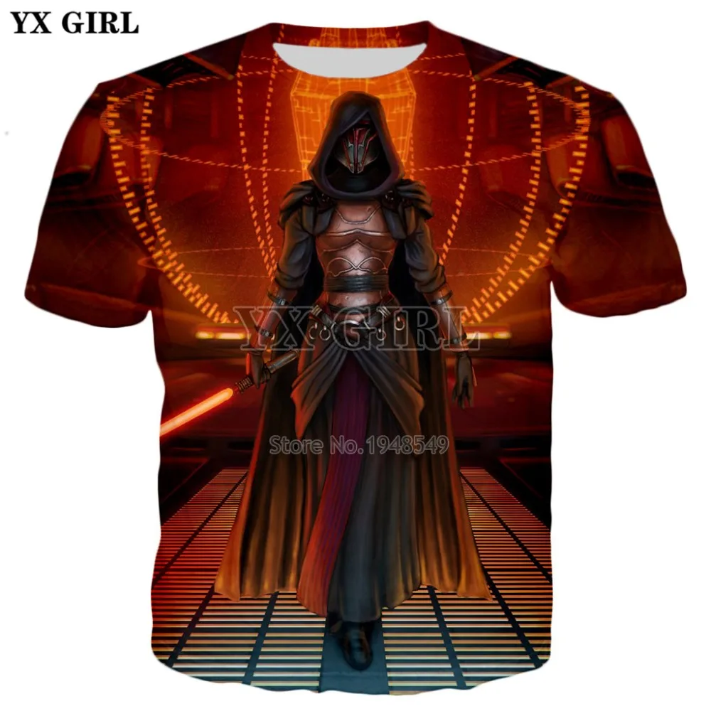 YX GIRL Drop shipping 2018 New Fashion Brand T-shirt Mens 3d t-shirt Star Wars Darth Revan Printed Men/Women Cool t shirt
YX GIRL Drop shipping 2018 New Fashion Brand T-shirt Mens 3d t-shirt Star Wars Darth Revan Printed Men/Women Cool t shirt