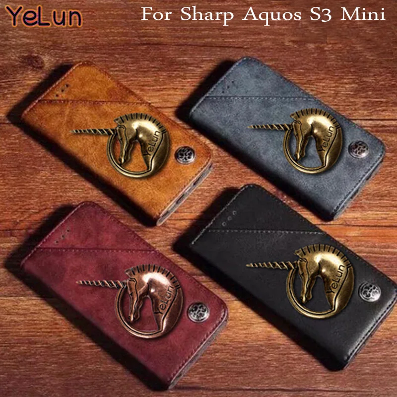 YeLun For Sharp Aquos S3 Mini Cover Luxury Metal Unicorn Leather Flip Case For Sharp FS8018 Protective Phone Case Back Cover
YeLun For Sharp Aquos S3 Mini Cover Luxury Metal Unicorn Leather Flip Case For Sharp FS8018 Protective Phone Case Back Cover