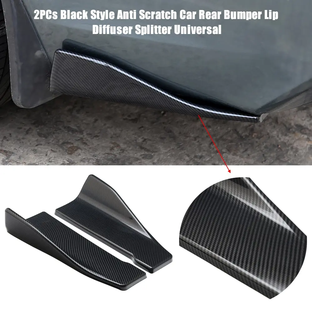 2PCs Universal Carbon Fiber Style Anti Scratch Car Rear Bumper Lip Diffuser Splitter For Tesla Model 3 Bmw E46 E90 Ford Focus 2
2PCs Universal Carbon Fiber Style Anti Scratch Car Rear Bumper Lip Diffuser Splitter For Tesla Model 3 Bmw E46 E90 Ford Focus 2