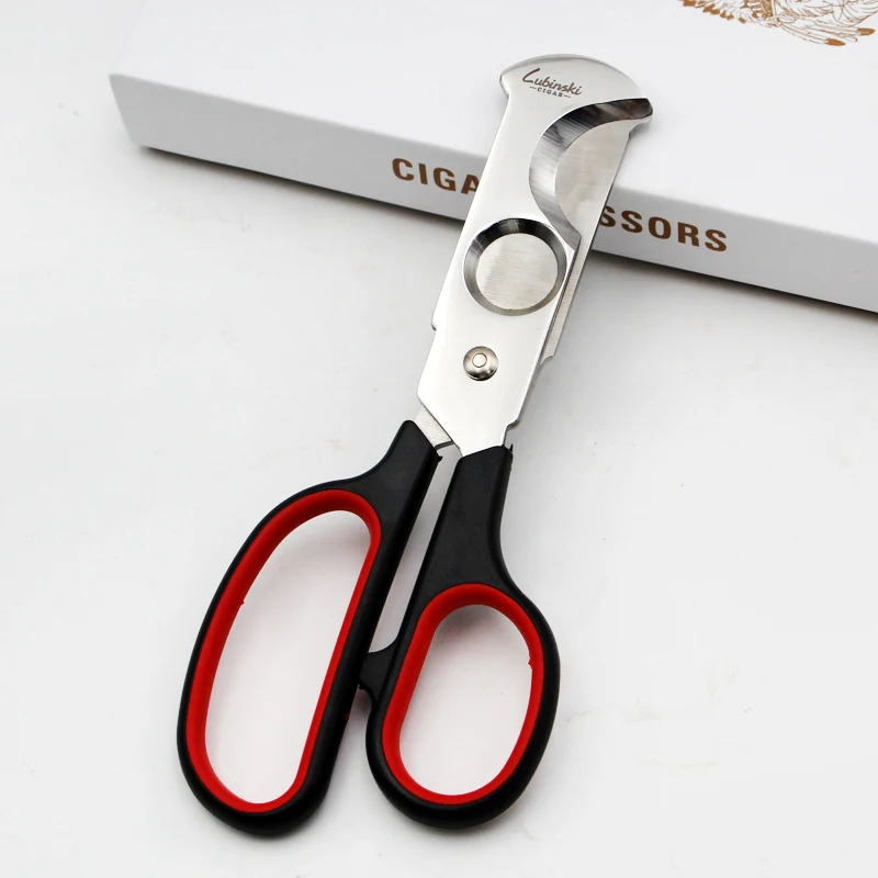 High-end Cigar scissors stainless steel sharp double-edged Cuban cigar scissors cigar cutter gifted box
High-end Cigar scissors stainless steel sharp double-edged Cuban cigar scissors cigar cutter gifted box