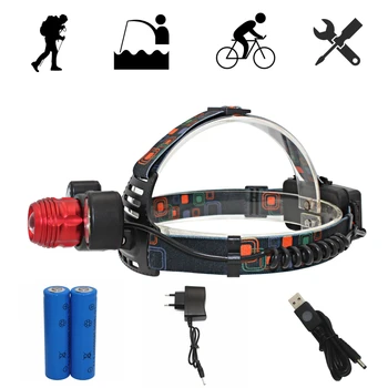 Zoom Headlight LED Headlamp T6 COB LED Head Flashlight 4 Mode Light Hunting Fishing Lamp + 18650 Battery + Charger
Zoom Headlight LED Headlamp T6 COB LED Head Flashlight 4 Mode Light Hunting Fishing Lamp + 18650 Battery + Charger