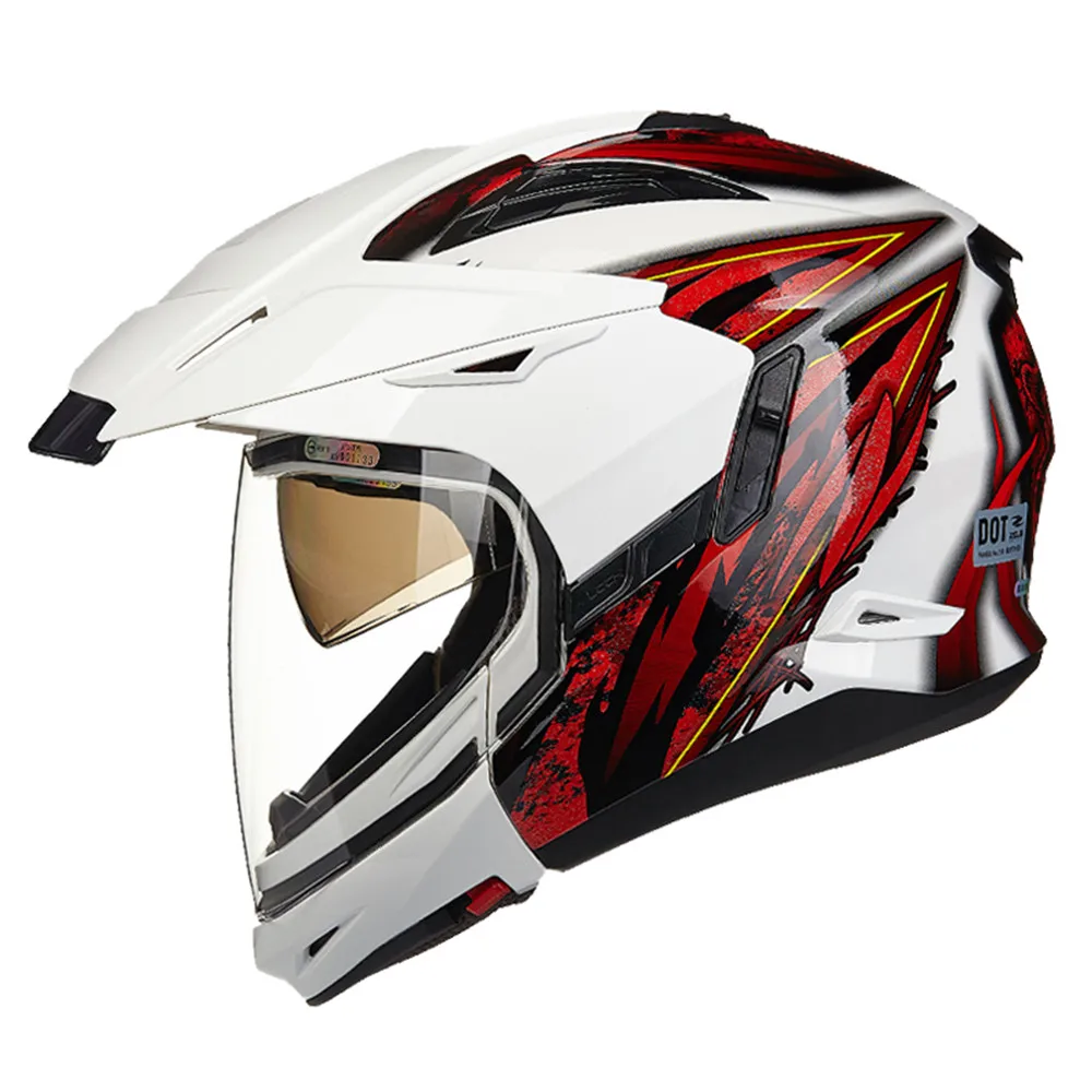 Image ZEUS  Full   Open Face Motorcycle helmet Modular Moto 613B1 Capacetes Motociclismo Cascos Para Moto Casque Motocross Helmets