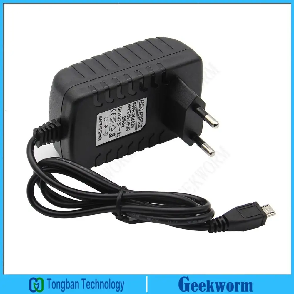 Raspberry Pi Power Adapter/Power Supply DC 5V 3A Micro USB AC Charger for Raspberry Pi 3B ( US Plug or EU Plug)
Raspberry Pi Power Adapter/Power Supply DC 5V 3A Micro USB AC Charger for Raspberry Pi 3B ( US Plug or EU Plug)