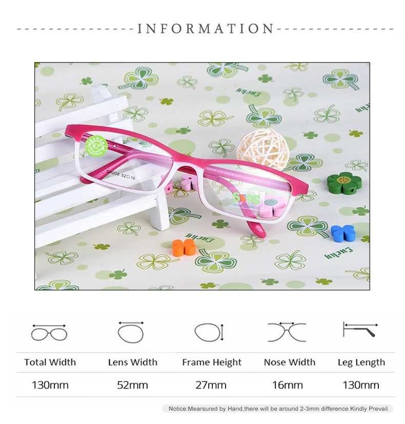 SECG Unisex Children's Eyeglasses - Image 1