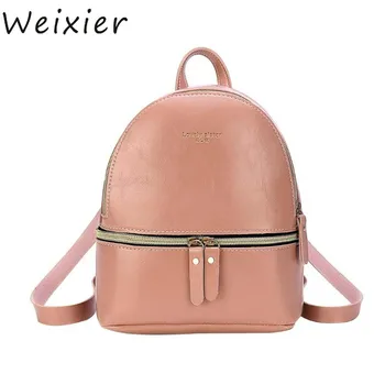 WEIXIER 2019 droopshipping Fashion Solid Color Backpack Women Oil Wax Leather Satchel Small Shoulder Travel Mini Backpack V4-30
WEIXIER 2019 droopshipping Fashion Solid Color Backpack Women Oil Wax Leather Satchel Small Shoulder Travel Mini Backpack V4-30