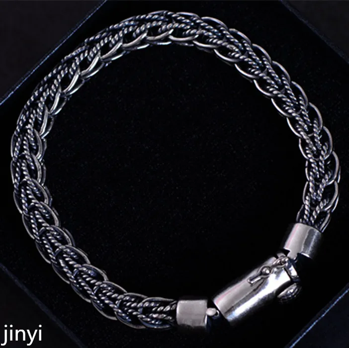 KJJEAXCMY Fine jewelry S925 retro Thai silver exquisite masterpiece antique old men's bracelet 2018 NEW
KJJEAXCMY Fine jewelry S925 retro Thai silver exquisite masterpiece antique old men's bracelet 2018 NEW