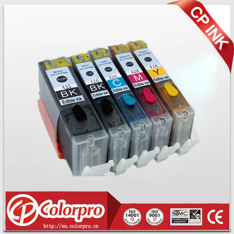 5PK for Canon PGI 425 CLI 426 Edible Ink Cartridge for Canon Pixma IP4840 IP4940 IX6540 MG5140 MG5240 MG5240 MG5340 MX714 MX884
5PK for Canon PGI 425 CLI 426 Edible Ink Cartridge for Canon Pixma IP4840 IP4940 IX6540 MG5140 MG5240 MG5240 MG5340 MX714 MX884