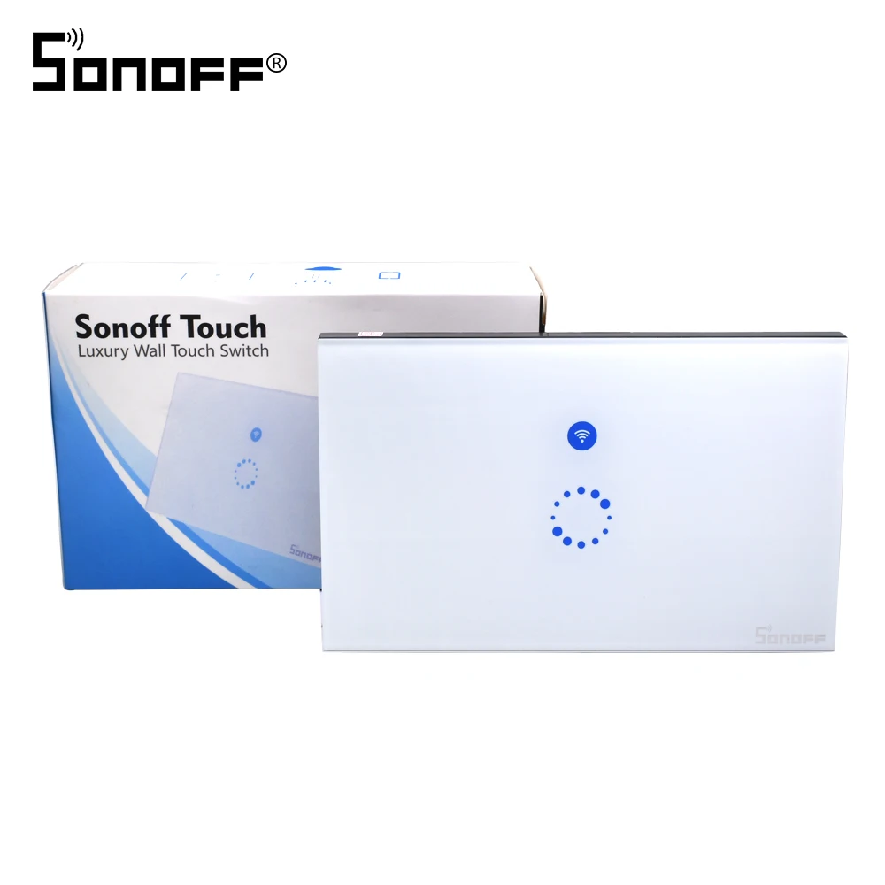 Itead Sonoff Touch US Plug беспроводной настенный переключатель Wi-Fi светодиодный светильник