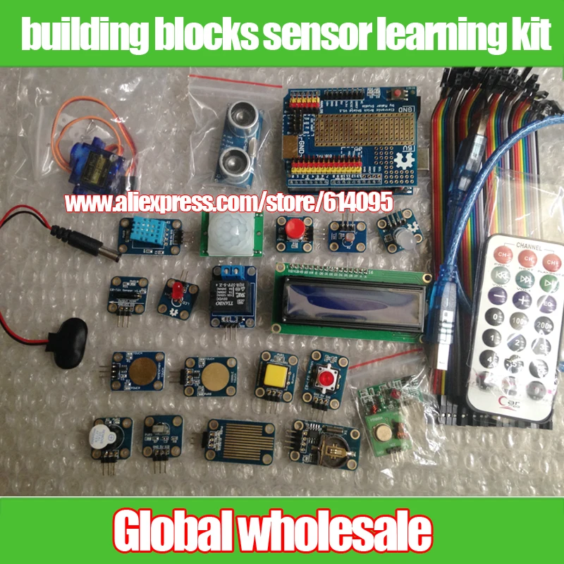 Free shipping electronic building blocks sensor learning kit / for arduino board kit / for Arduino UNO R3 kit
Free shipping electronic building blocks sensor learning kit / for arduino board kit / for Arduino UNO R3 kit