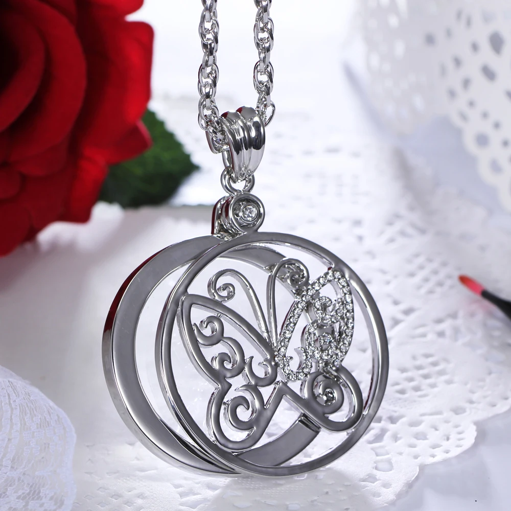 Cute butterfly animal Crystal Magnifying glass Pendant Long Sweater chain Necklaces 2X Magnifier necklace for women
Cute butterfly animal Crystal Magnifying glass Pendant Long Sweater chain Necklaces 2X Magnifier necklace for women