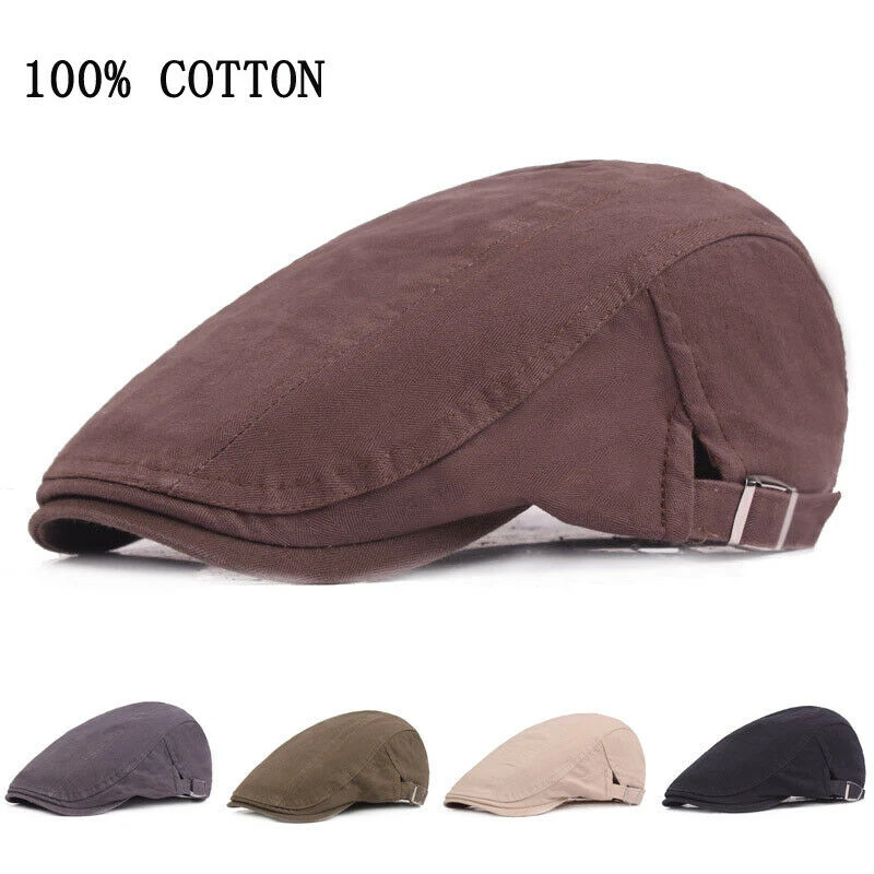 New Men Vintage Berets Hats Adjustable Newsboy Cap Men Women Casual Beret Golf Driving Outdoor Sun Breathable Bone Brim Hat Caps
New Men Vintage Berets Hats Adjustable Newsboy Cap Men Women Casual Beret Golf Driving Outdoor Sun Breathable Bone Brim Hat Caps