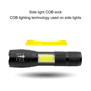 COB Led flashlight Aluminum strong light tube led Torch tactical Lamp Lanterna torch hidden COB flashlight 18650 tail magnet
COB Led flashlight Aluminum strong light tube led Torch tactical Lamp Lanterna torch hidden COB flashlight 18650 tail magnet