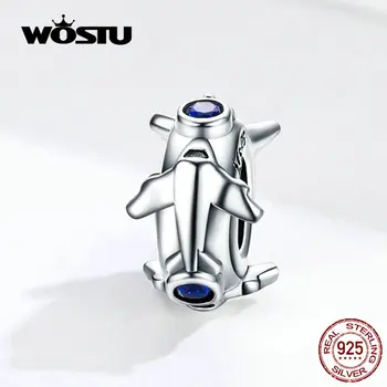 WOSTU Airplane Silicone Spacer Stopper 100% 925 Sterling Silver Beads Charm Fit Original Bracelet Silver 925 Jewelry FIC1235
WOSTU Airplane Silicone Spacer Stopper 100% 925 Sterling Silver Beads Charm Fit Original Bracelet Silver 925 Jewelry FIC1235
