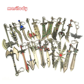 50pcs/Lot Games Keychains Weapon Key chain Knives and Forks Keychain Sword Keyring
50pcs/Lot Games Keychains Weapon Key chain Knives and Forks Keychain Sword Keyring
