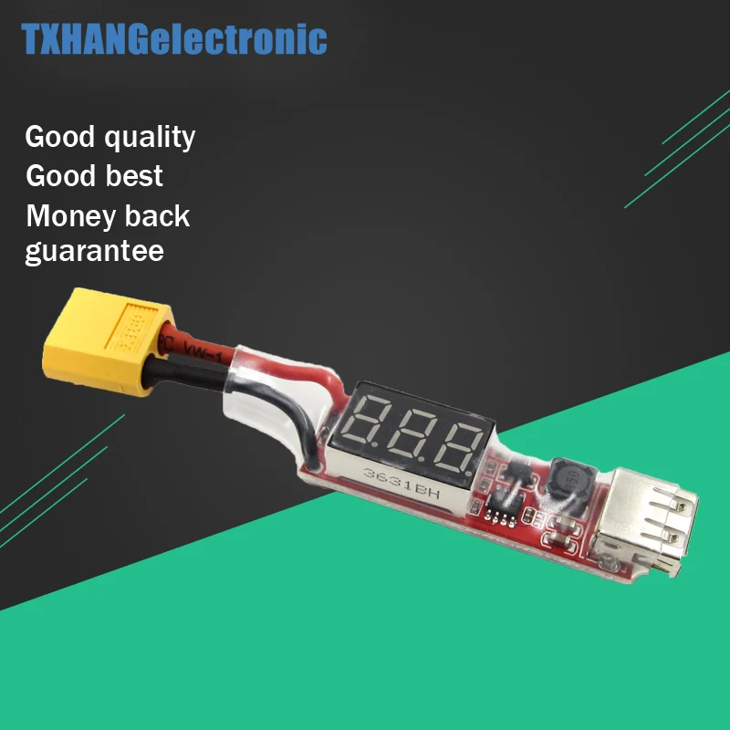 2S-6S Lipo Battery XT60 Plug to USB 5V 2A Charger Converter Adapter LCD XT60 plug Batteries Remote Contoller
2S-6S Lipo Battery XT60 Plug to USB 5V 2A Charger Converter Adapter LCD XT60 plug Batteries Remote Contoller