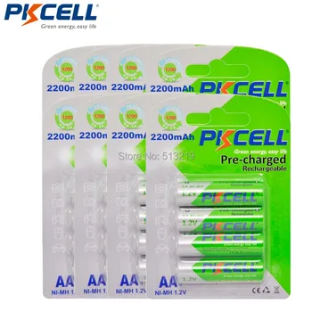 32 x PKCELL AA Batteries 2200MAH 2.2Ah 1.2V Ni-MH Low Self Discharger 2A Rechargeable Battery LSD 1200times Cycles Life time
32 x PKCELL AA Batteries 2200MAH 2.2Ah 1.2V Ni-MH Low Self Discharger 2A Rechargeable Battery LSD 1200times Cycles Life time