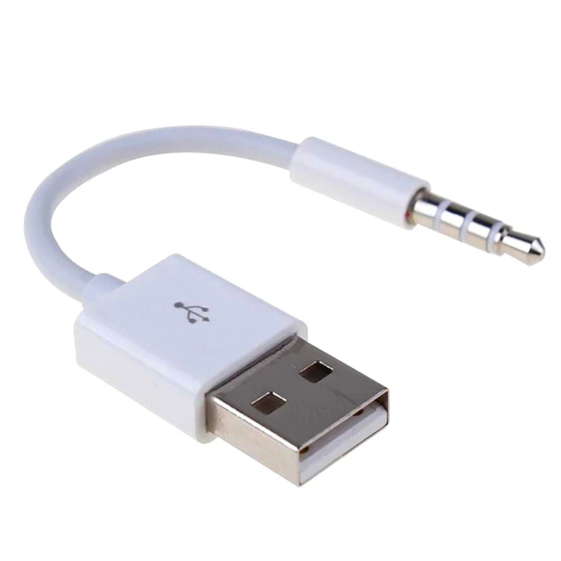 

Larryjoe 3.5mm Jack to USB 2.0 Data Sync Charger Transfer Audio Adapter Cable Cord for Apple iPod Shuffle 3rd 4th 5th 6th