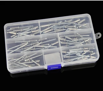 180Pcs/set M3/ M4/ M4.8mm Stainless steel Aluminium Blind Rivets Nail Decoration Pop Rivets For Furniture Assortment Kit
180Pcs/set M3/ M4/ M4.8mm Stainless steel Aluminium Blind Rivets Nail Decoration Pop Rivets For Furniture Assortment Kit