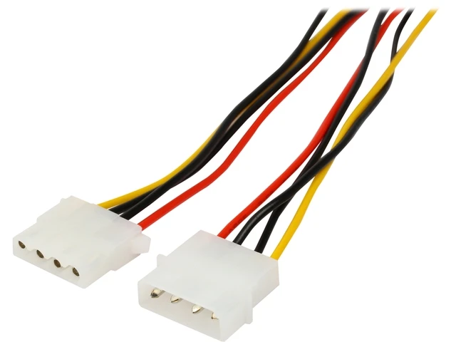 4 pins IDE Molex Internal Power Extension Cable Computer Power Supply PSU 12V/5V for Hard Drive Disk HDD DVD CD-RW Combo
4 pins IDE Molex Internal Power Extension Cable Computer Power Supply PSU 12V/5V for Hard Drive Disk HDD DVD CD-RW Combo