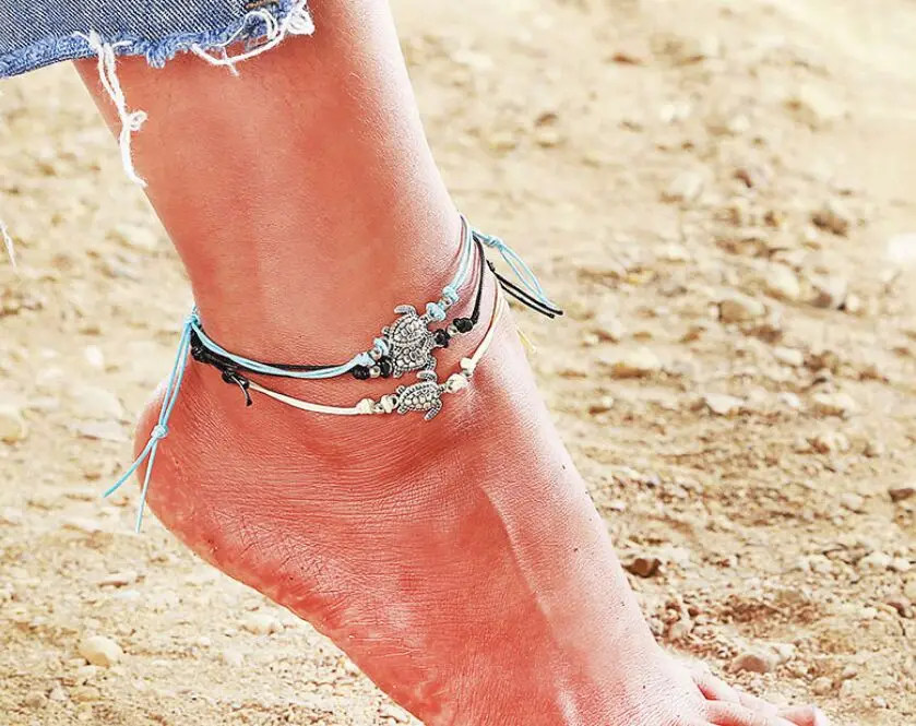 2019 Summer Beach Turtle Shaped Charm Rope String Anklets For Women Ankle Bracelet Woman Sandals On the Leg Chain Foot Jewelry
2019 Summer Beach Turtle Shaped Charm Rope String Anklets For Women Ankle Bracelet Woman Sandals On the Leg Chain Foot Jewelry