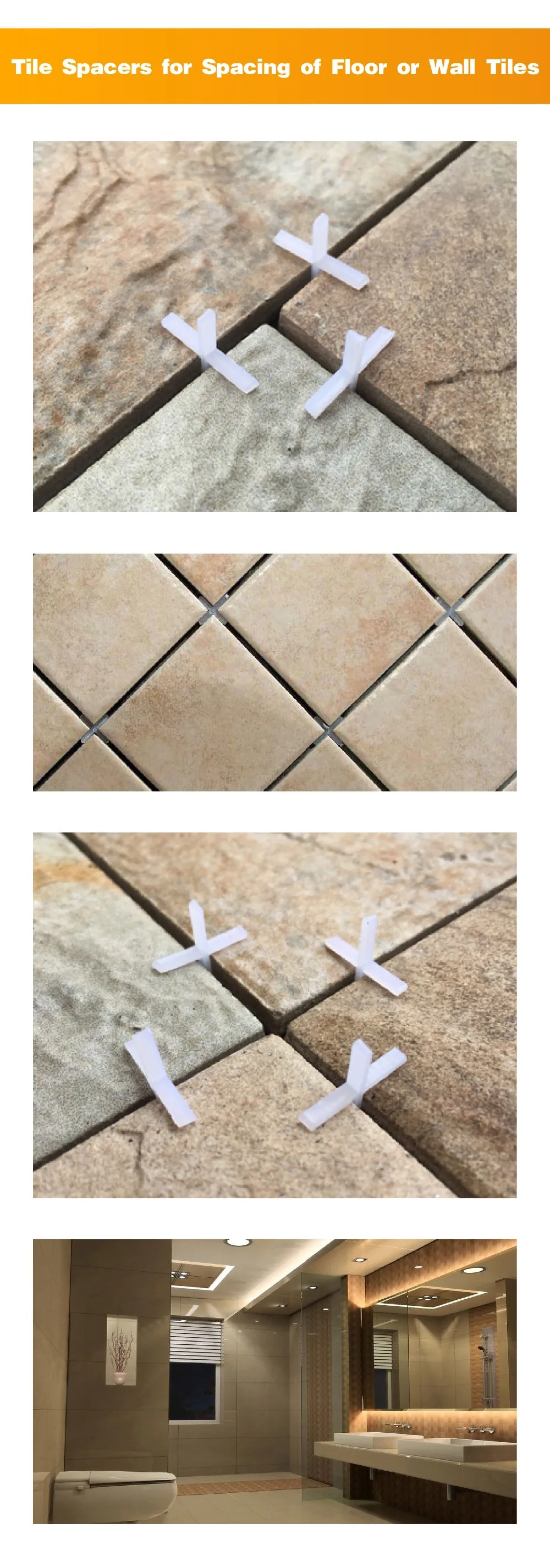 Shop Generic 10mm Tile Spacers For Spacing Of Floor Wall Tiles 200pcs