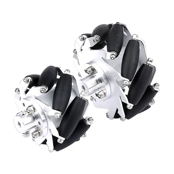 4pcs Left + Right 60mm Aluminium Mecanum Wheel Set with 4/5/6mm Motor Shaft Coupling for Robot Car Universal Wheels Accessories
4pcs Left + Right 60mm Aluminium Mecanum Wheel Set with 4/5/6mm Motor Shaft Coupling for Robot Car Universal Wheels Accessories