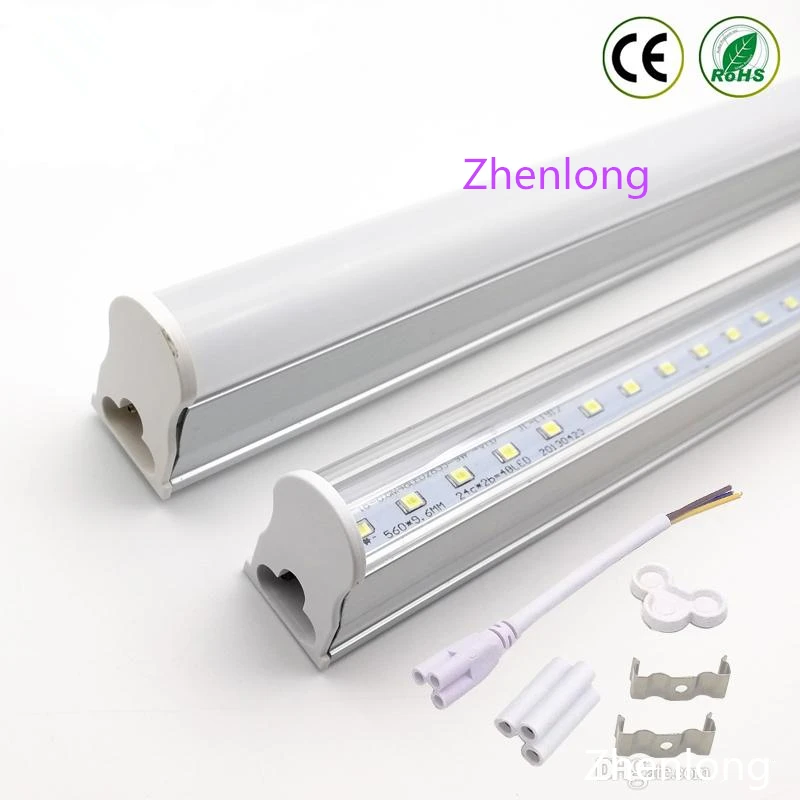 2ft 3ft T5 Светодиодная лампа s 4ft 22W светодиодные трубки SMD 2835 Светодиодные