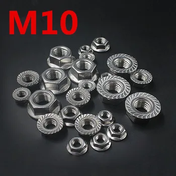 Free Shipping 25pcs/Lot Metric Thread DIN6923 M10 304 Stainless Steel Hex Flange Nut Hexagon Nut With Flange A2-70
Free Shipping 25pcs/Lot Metric Thread DIN6923 M10 304 Stainless Steel Hex Flange Nut Hexagon Nut With Flange A2-70