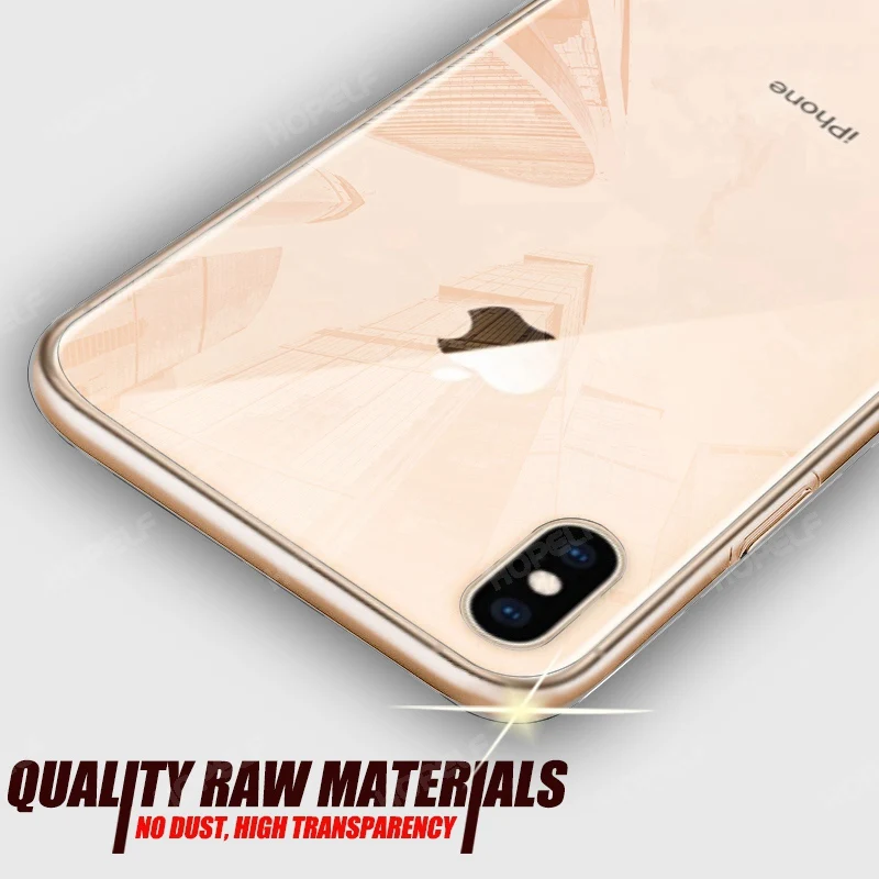 HOPELF Transparent Case for iPhone XS MAX XR X 7 6 Case Silicone Ultra Thin TPU on Cover for Coque iPhone 7 Plus 6s 8 5s 10 Case
HOPELF Transparent Case for iPhone XS MAX XR X 7 6 Case Silicone Ultra Thin TPU on Cover for Coque iPhone 7 Plus 6s 8 5s 10 Case