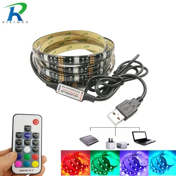 RiRi Won USB strip 1M 2M RGB LED Strip 30led/m 5050 waterproof colourful led light Leds RGB tape ribbon+ keys controller 
RiRi Won USB strip 1M 2M RGB LED Strip 30led/m 5050 waterproof colourful led light Leds RGB tape ribbon+ keys controller