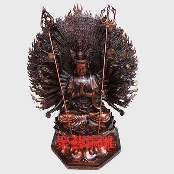 Open Light Large Home Decoration Chinese Brass Copper Thousand-hand Bodhisattva Statue Buddhism Guan Yin Buddha
Open Light Large Home Decoration Chinese Brass Copper Thousand-hand Bodhisattva Statue Buddhism Guan Yin Buddha