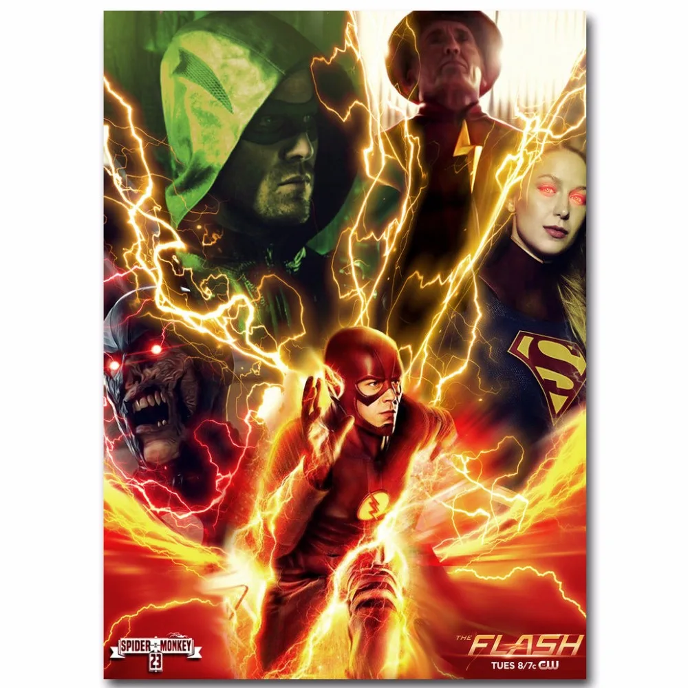 J1609- The Flash Supergirl Season 3 TV Series Pop 14x21 24x36 Inches Silk Art Poster Top Fabric Print Home Wall Decor
J1609- The Flash Supergirl Season 3 TV Series Pop 14x21 24x36 Inches Silk Art Poster Top Fabric Print Home Wall Decor