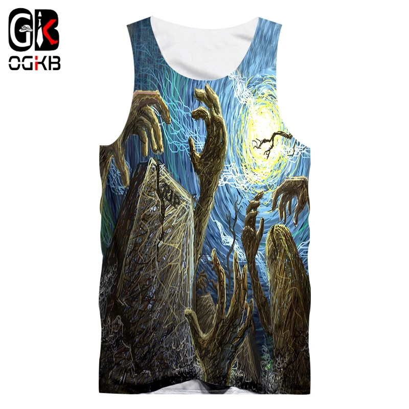 OGKB Halloween New 3D Printed Hand Men's Tank Top Creative Personality GraveyardHarajuku Man Casual Clothing
OGKB Halloween New 3D Printed Hand Men's Tank Top Creative Personality GraveyardHarajuku Man Casual Clothing