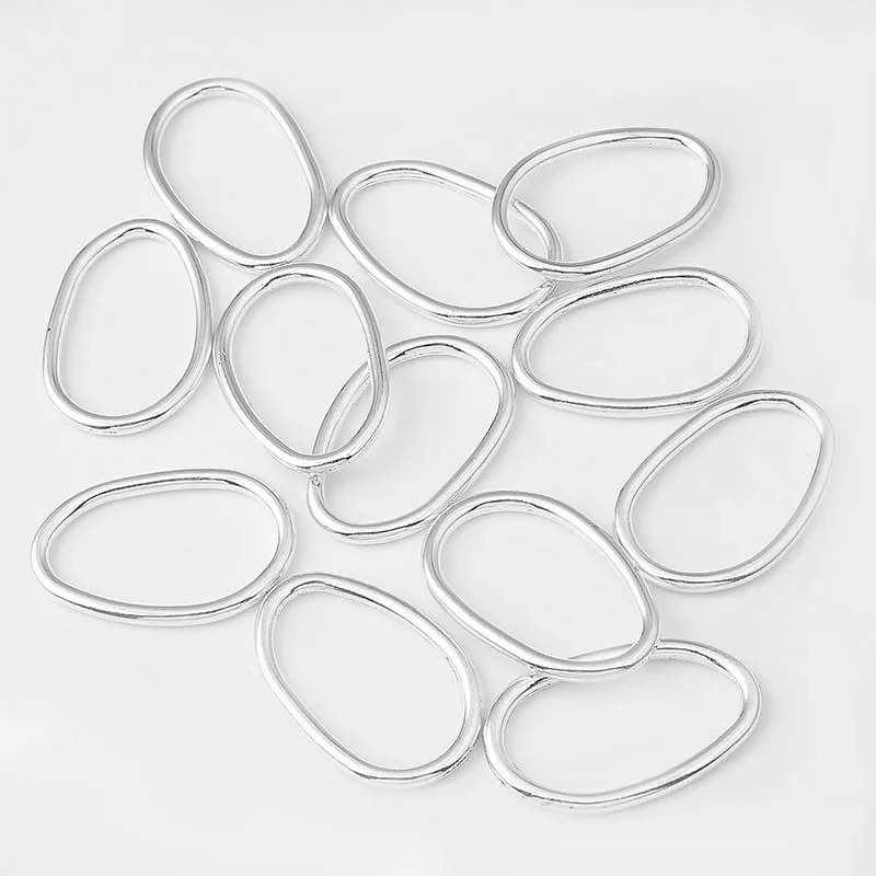 10pcs Alloy Metal Charms Oval Circle Pendants For Necklace Bracelet Connector Jewelry Making Findings Accessories 23x35mm
10pcs Alloy Metal Charms Oval Circle Pendants For Necklace Bracelet Connector Jewelry Making Findings Accessories 23x35mm