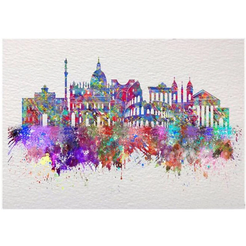 Full square Diamond embroidery watercolor Rome city landscape Building 5D DIY diamond Painting Cross Stitch Rhinestone C743
Full square Diamond embroidery watercolor Rome city landscape Building 5D DIY diamond Painting Cross Stitch Rhinestone C743