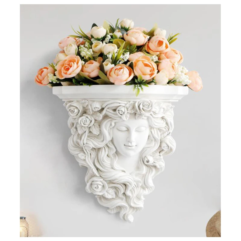 European Luxury Wall Hanging Resin Goddess Vase Crafts Decoration Home Livingroom Background wall Fake Flower Pot Mural Ornament
European Luxury Wall Hanging Resin Goddess Vase Crafts Decoration Home Livingroom Background wall Fake Flower Pot Mural Ornament