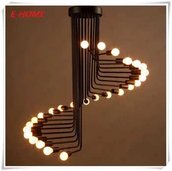 Spiral staircase pendant lamp vintage American retro style creative industry Restaurant Cafe wrought iron chandelier
Spiral staircase pendant lamp vintage American retro style creative industry Restaurant Cafe wrought iron chandelier