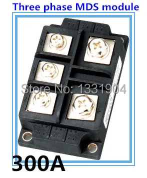 300A three phase Bridge Rectifier Module MDS 300 welding type used for input rectifying power supply and so on
300A three phase Bridge Rectifier Module MDS 300 welding type used for input rectifying power supply and so on