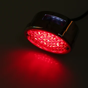 POSSBAY Chrome Motorcycle Oval LED Tail Brake Light Motorcycle Flash Rear Tail Lamp Accessories For Honda Yamaha Suzuki Harley
POSSBAY Chrome Motorcycle Oval LED Tail Brake Light Motorcycle Flash Rear Tail Lamp Accessories For Honda Yamaha Suzuki Harley