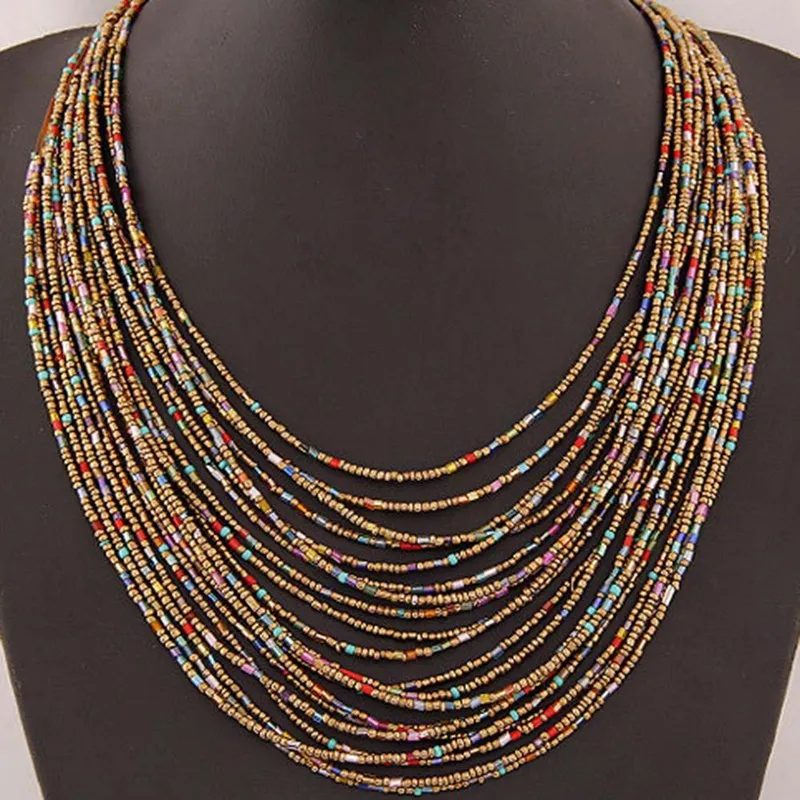 1pcs Female Simple Style 6 Color to Selection Bohemia Style Long Handmade Bead Multi-layer Necklace Fashion Jewelry
1pcs Female Simple Style 6 Color to Selection Bohemia Style Long Handmade Bead Multi-layer Necklace Fashion Jewelry