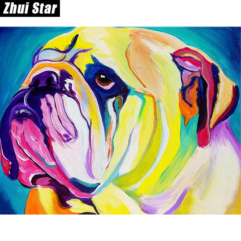 Full Square Diamond 5D DIY Diamond Painting "Colorful Dog" Embroidery Cross Stitch Rhinestone Mosaic Painting Home Decor
Full Square Diamond 5D DIY Diamond Painting "Colorful Dog" Embroidery Cross Stitch Rhinestone Mosaic Painting Home Decor