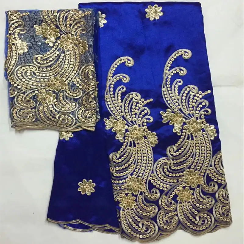 Blue Nigerian George Silk Lace Fabric Sequined Embroidered Wedding Laces India African Blue Sequins George Lace Material 30
Blue Nigerian George Silk Lace Fabric Sequined Embroidered Wedding Laces India African Blue Sequins George Lace Material 30