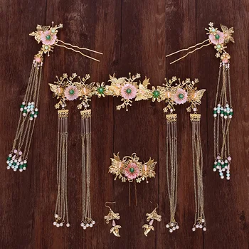 pink green hairstick tassel Wo dragon earings Chinese headdress wedding hair accessories chinese
pink green hairstick tassel Wo dragon earings Chinese headdress wedding hair accessories chinese