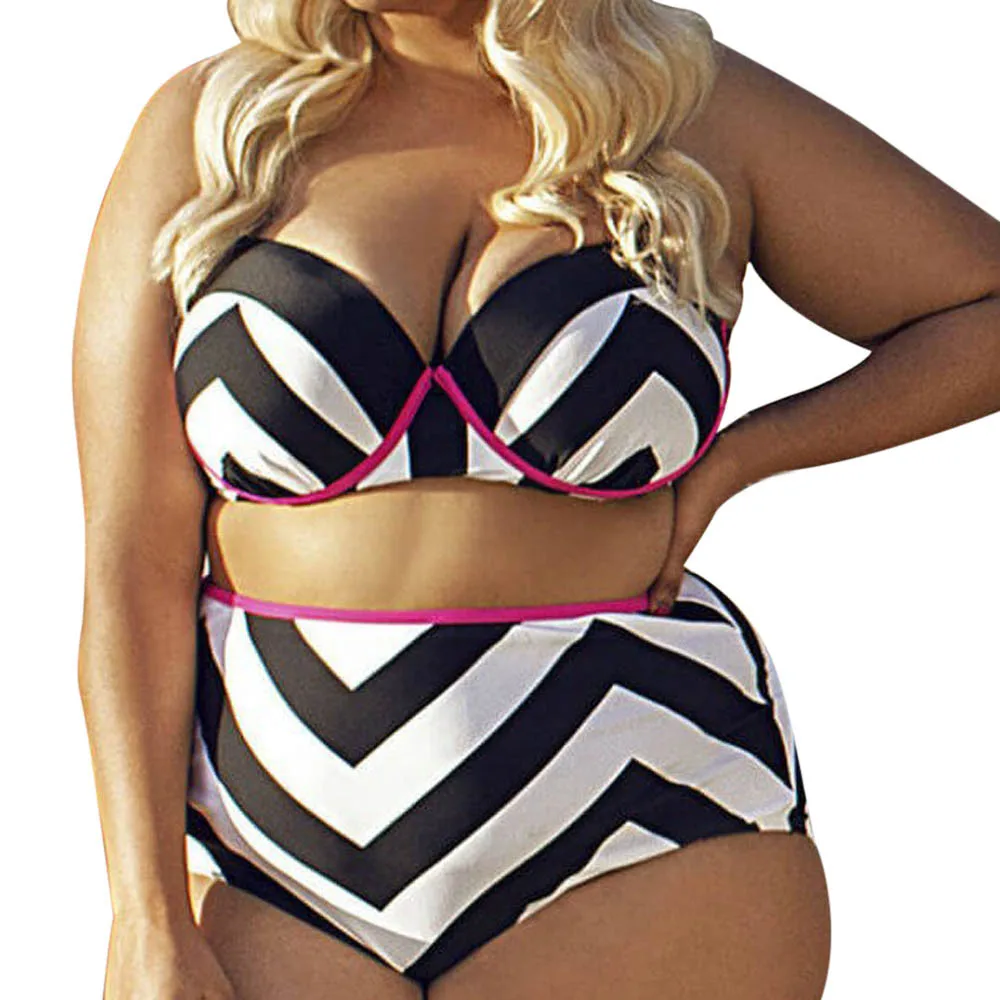 Bra Swimsuit Bather Sexy Women Female Stripe Bikini Set Swimwear 5XL Plus Large Size split bikini biquini beachwear
Bra Swimsuit Bather Sexy Women Female Stripe Bikini Set Swimwear 5XL Plus Large Size split bikini biquini beachwear