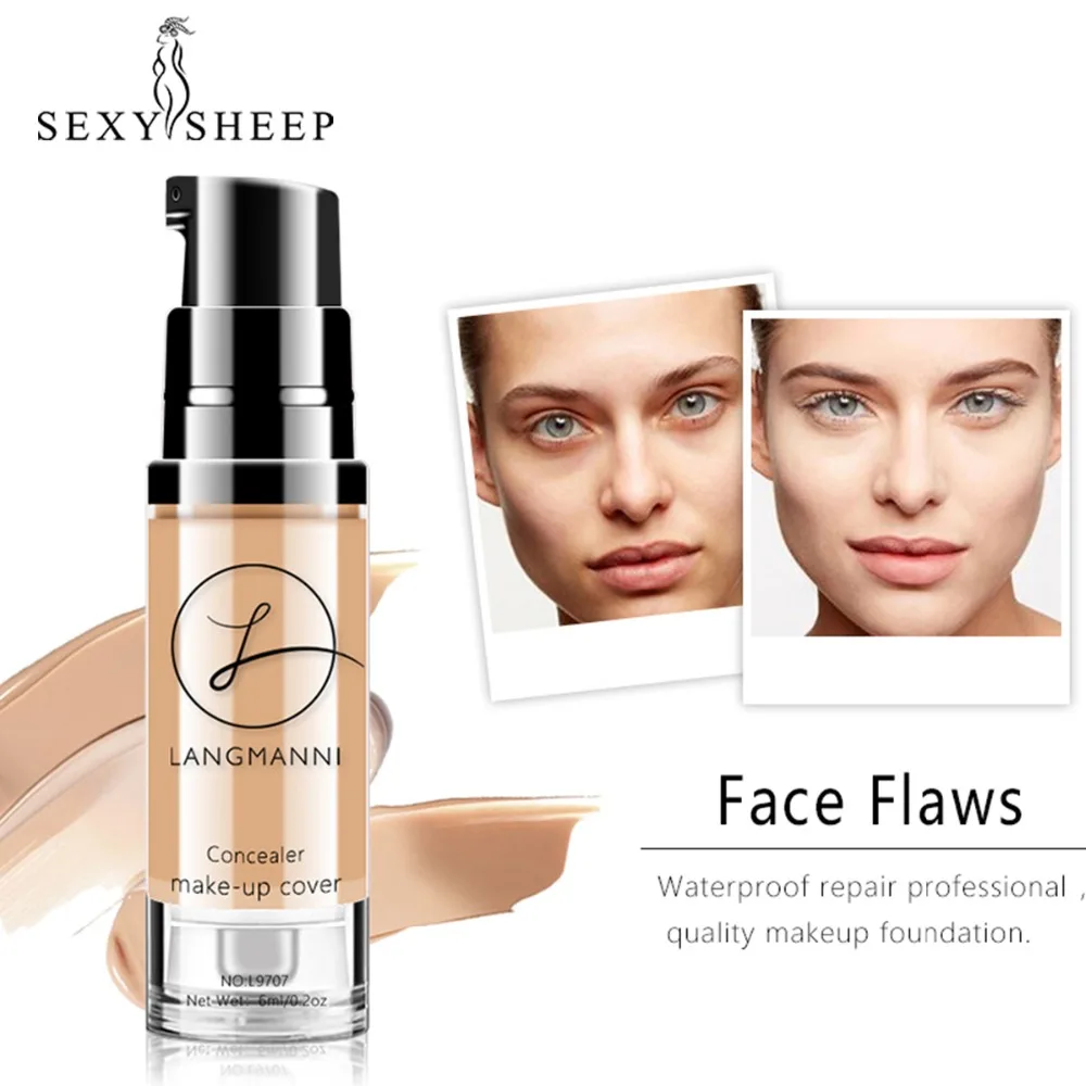SEXYSHEEP Makeup 6ml Foundation Concealer 6 Colors Brighten Skin Color Waterproof Makeup BB Cream Easy To Carry
SEXYSHEEP Makeup 6ml Foundation Concealer 6 Colors Brighten Skin Color Waterproof Makeup BB Cream Easy To Carry